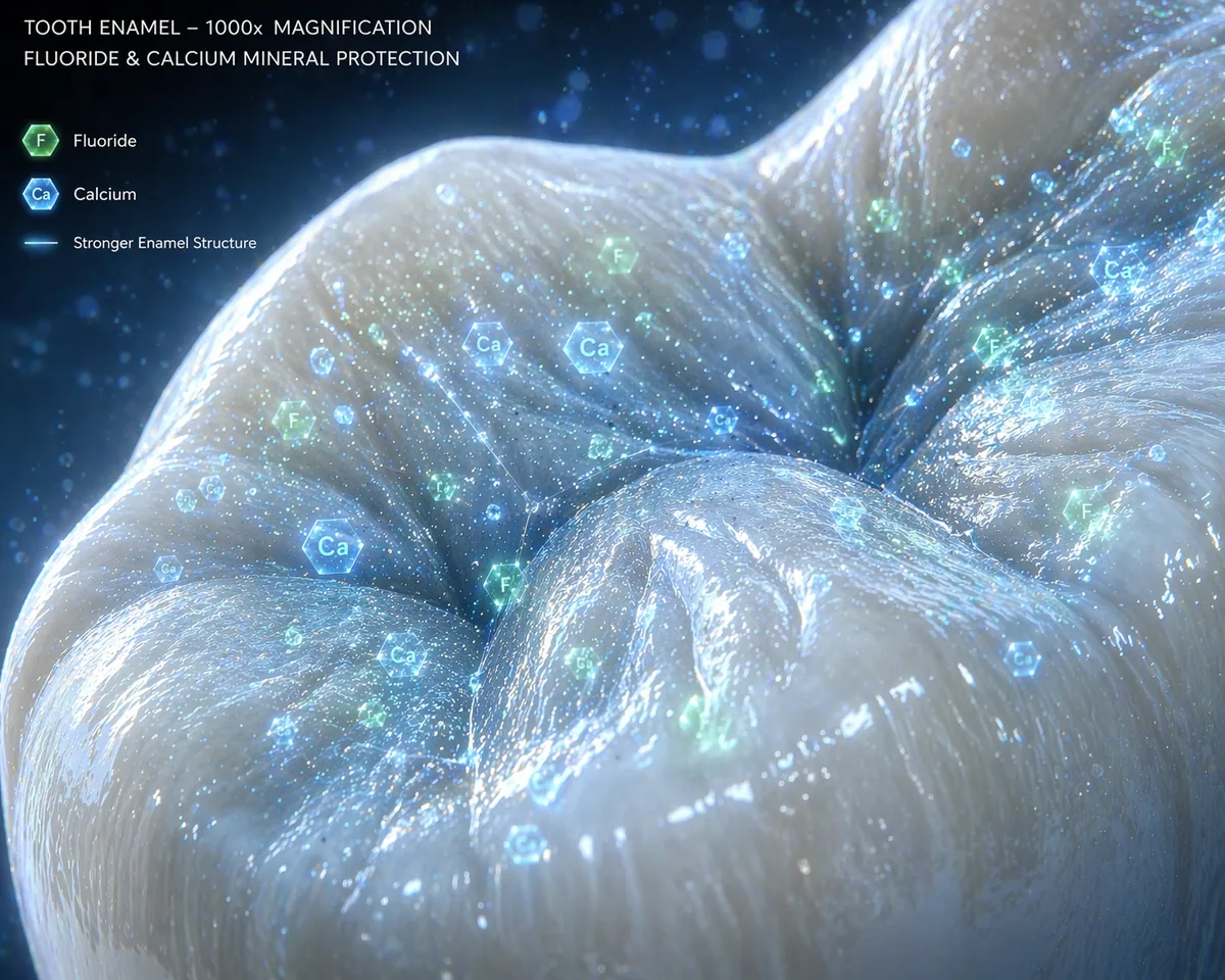 Scientific visualization of enamel at magnification